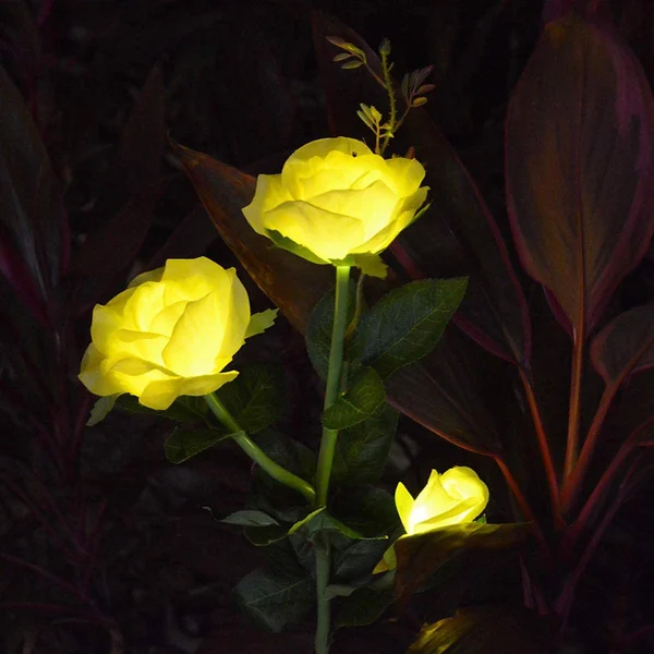 🔥LAST DAY 50% OFF🔥Solar Powered LED Rose Stake