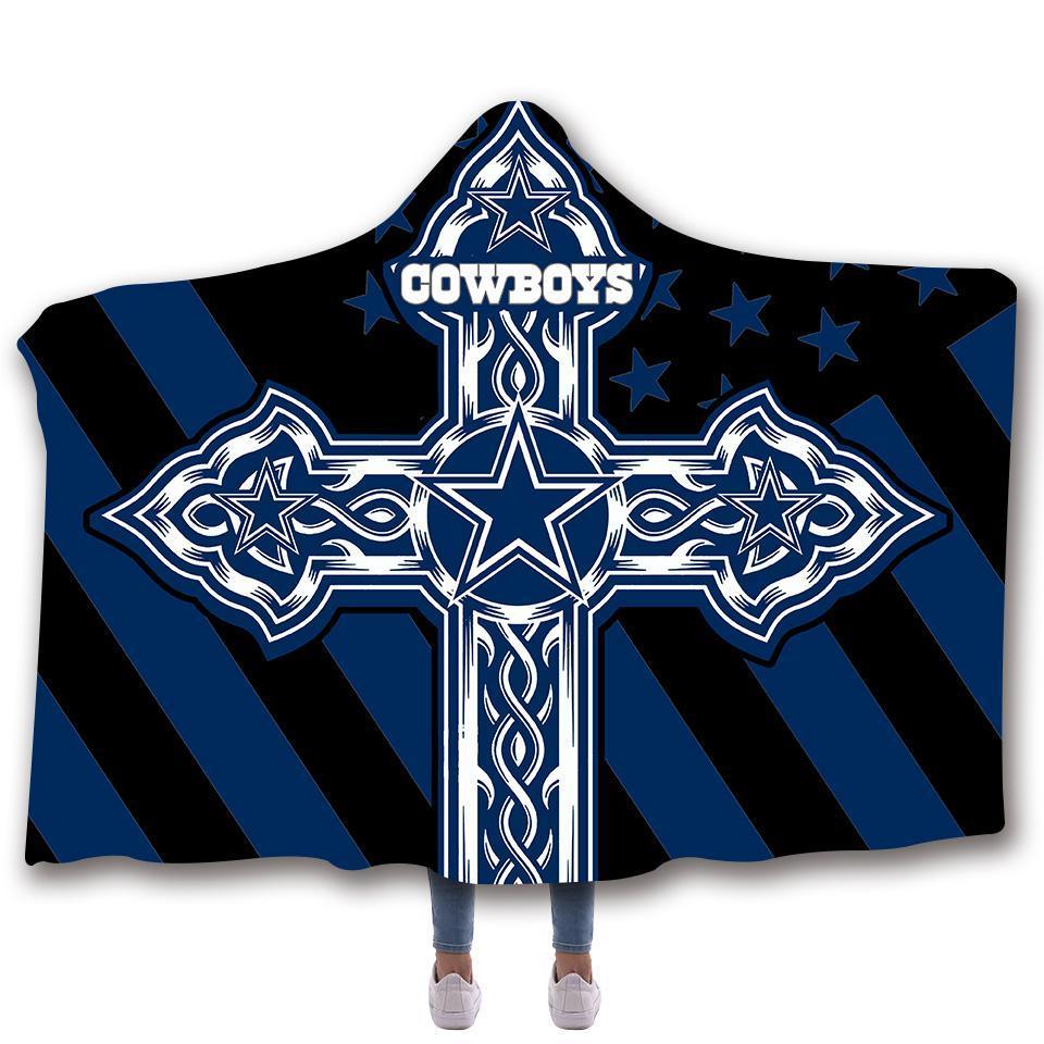 DALLAS COWBOYS CLASSIC 3D HOODED BLANKET