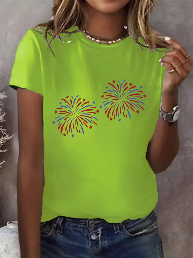 Funny 4th of July Firework  for Women  T-Shirt
