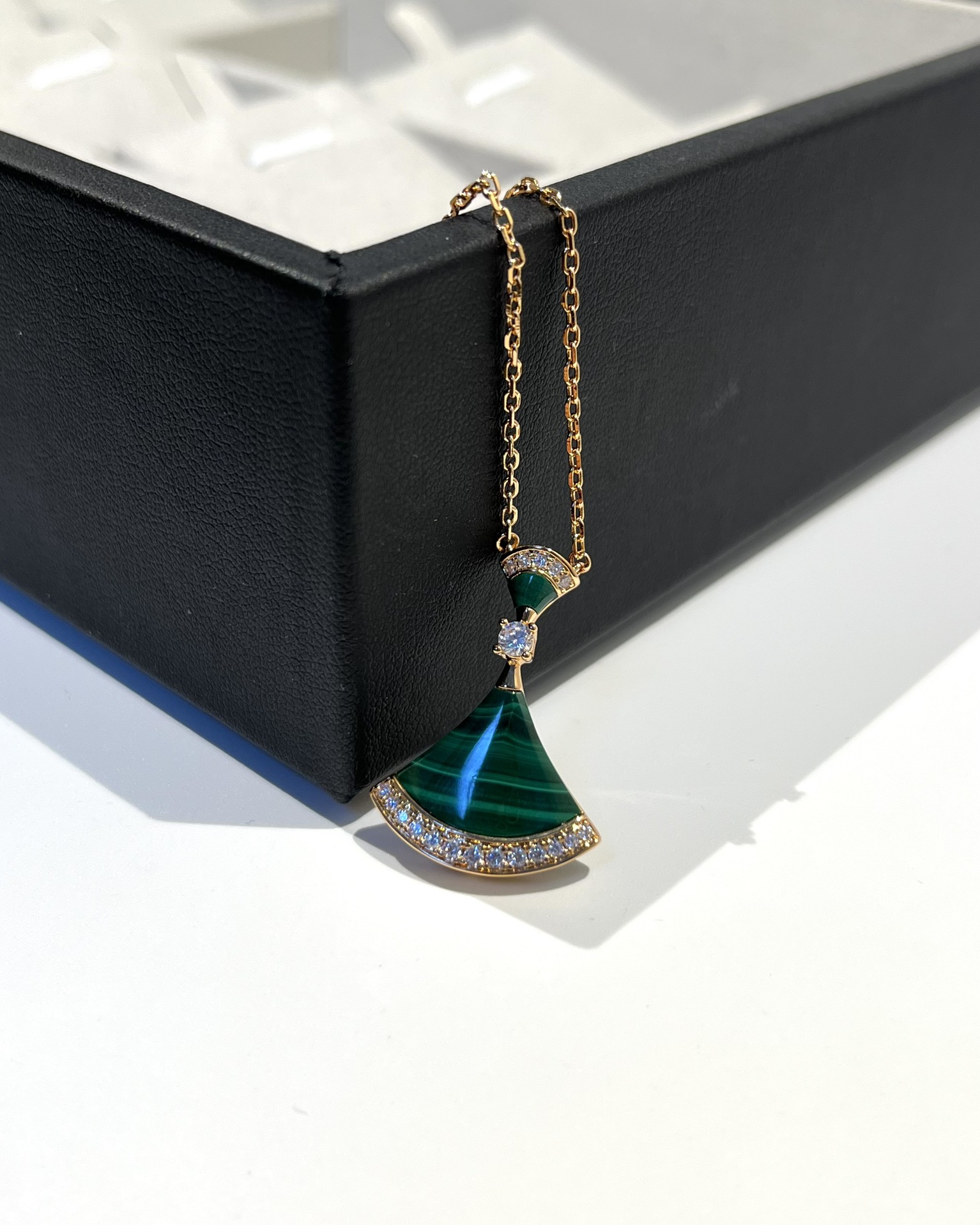 Bulgari Divas Dream Series Malachite Dress Necklace