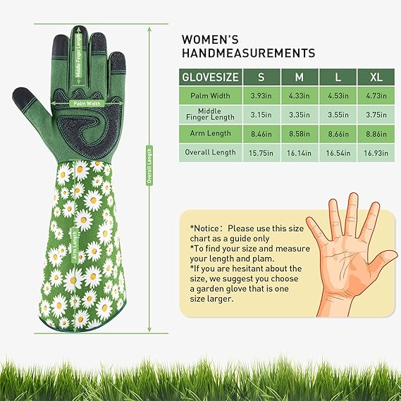 Long Sleeve Women's Gardening Protective Gloves