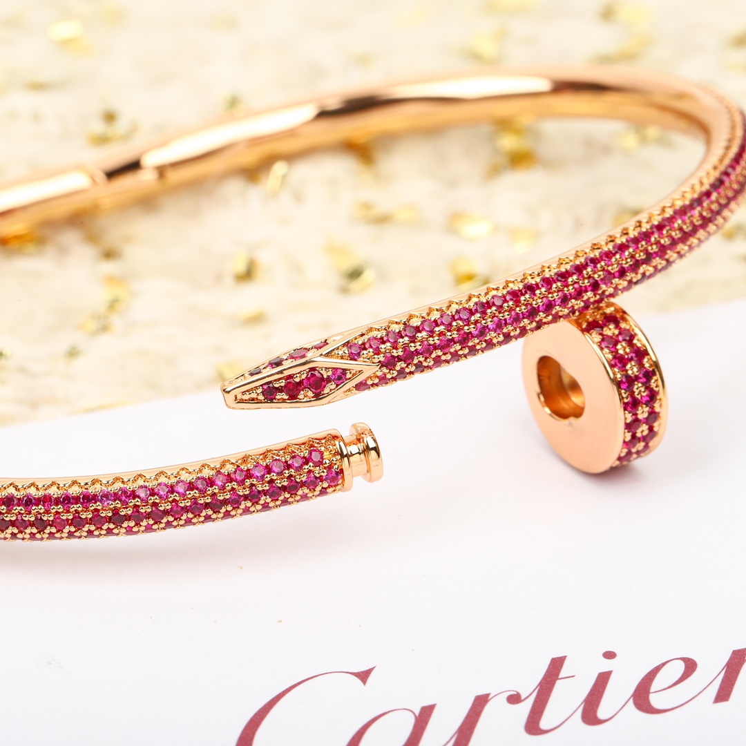 Cartier new full diamond nail bracelet