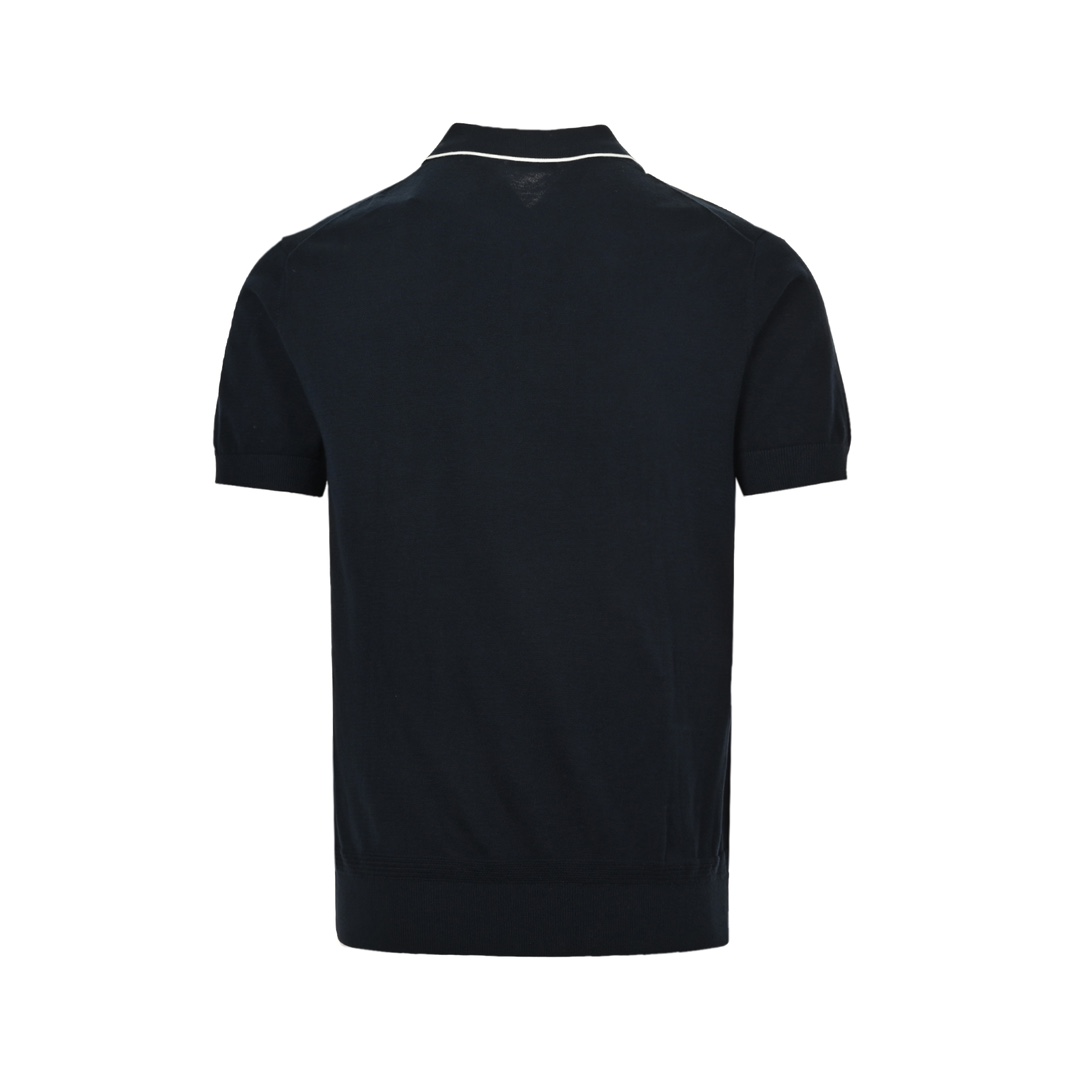 Dior 24ss embroidered small logo knitted Polo short sleeve