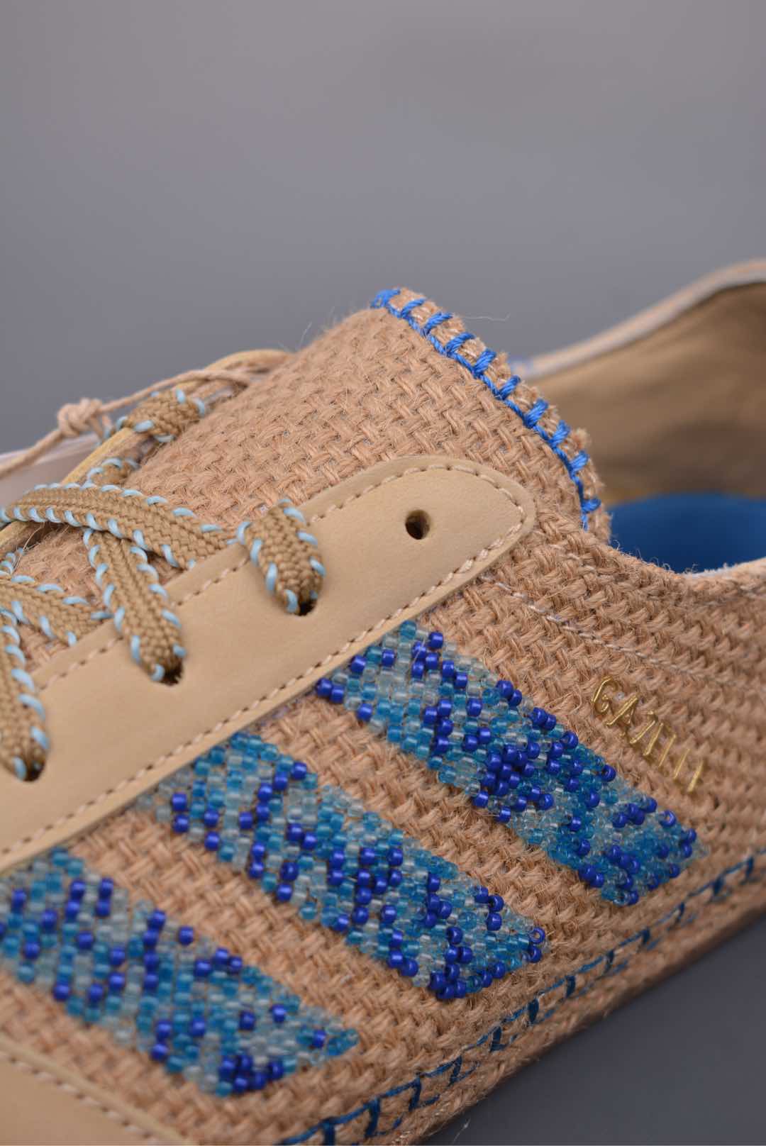CLOT x Adidas GazelleLinen Khaki Light Blue IH364