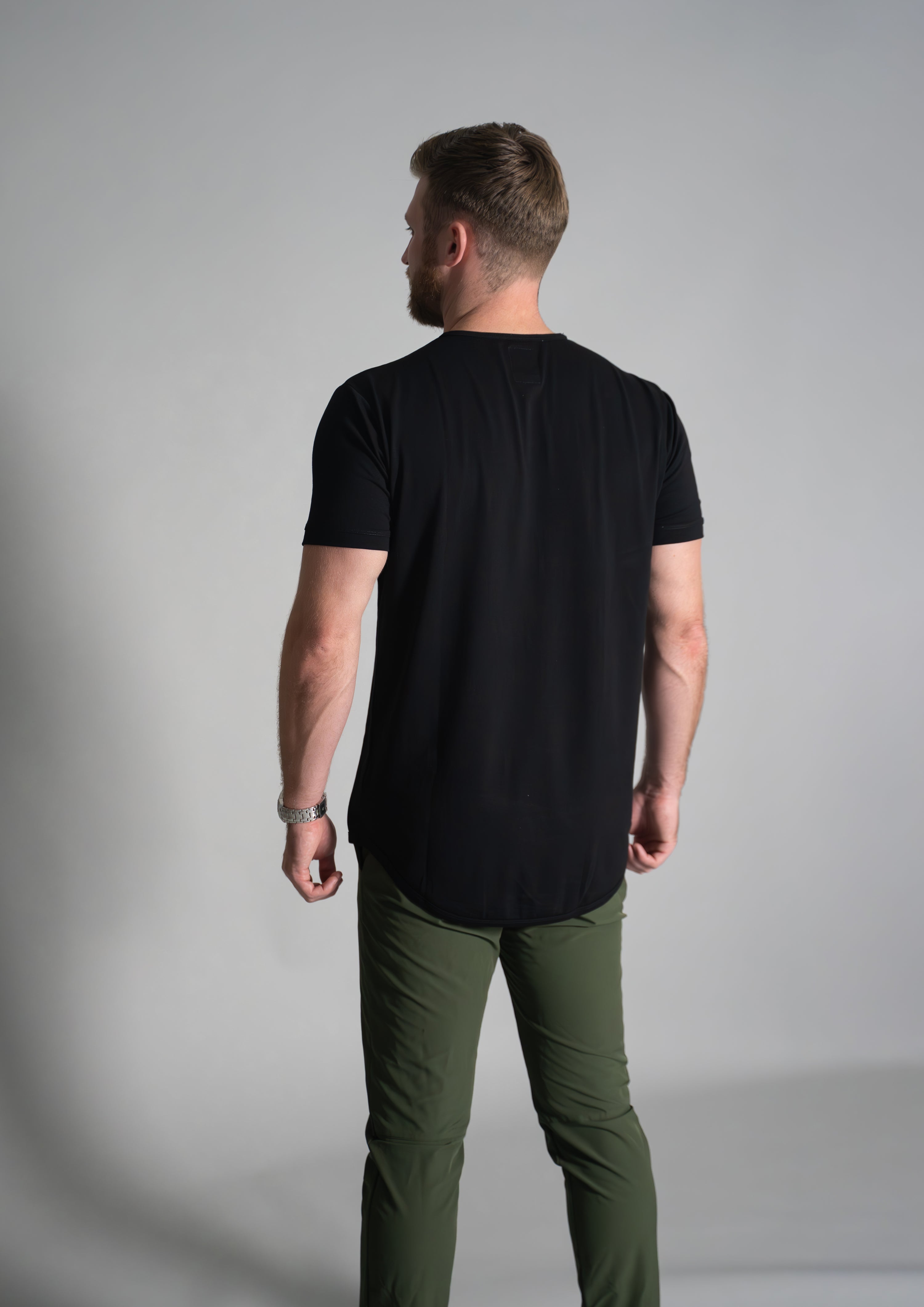 Henley Curved Hem