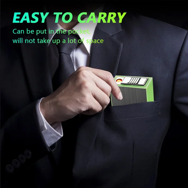 (🔥Last Day Promotion-SAVE 65% OFF) -2 in 1 Rechargeable Flame-Less Windproof Glowing Electric Lighter Cigarette Case-BUY 2 GET 10% OFF & FREE SHIPPING