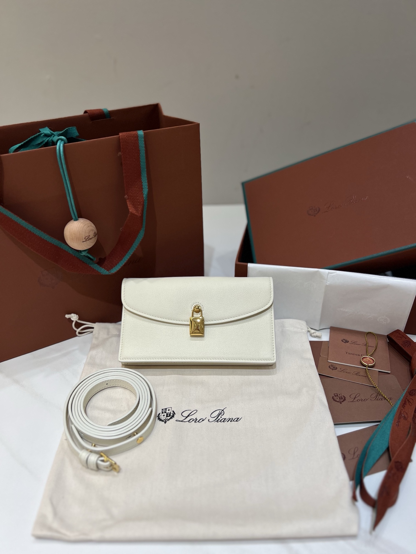 Loro Piana pochette clutch