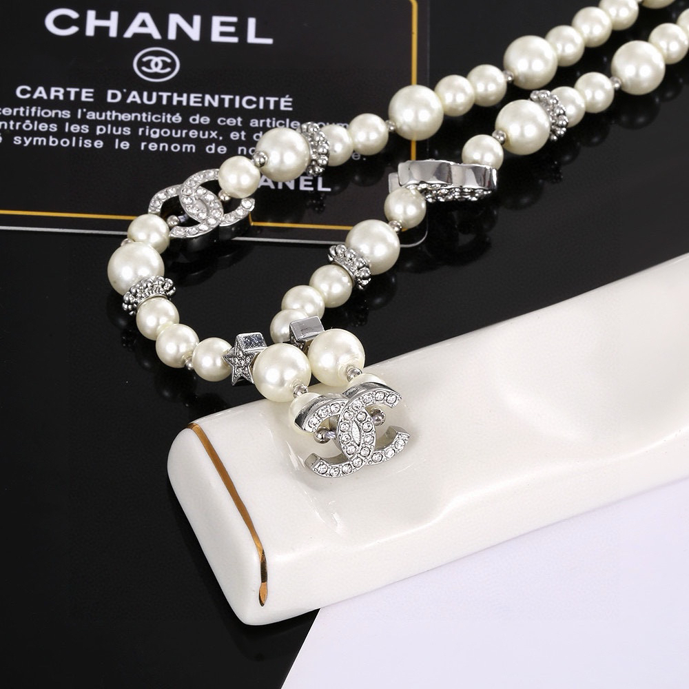 Chanel Centennial Pearl Clavicle Necklace