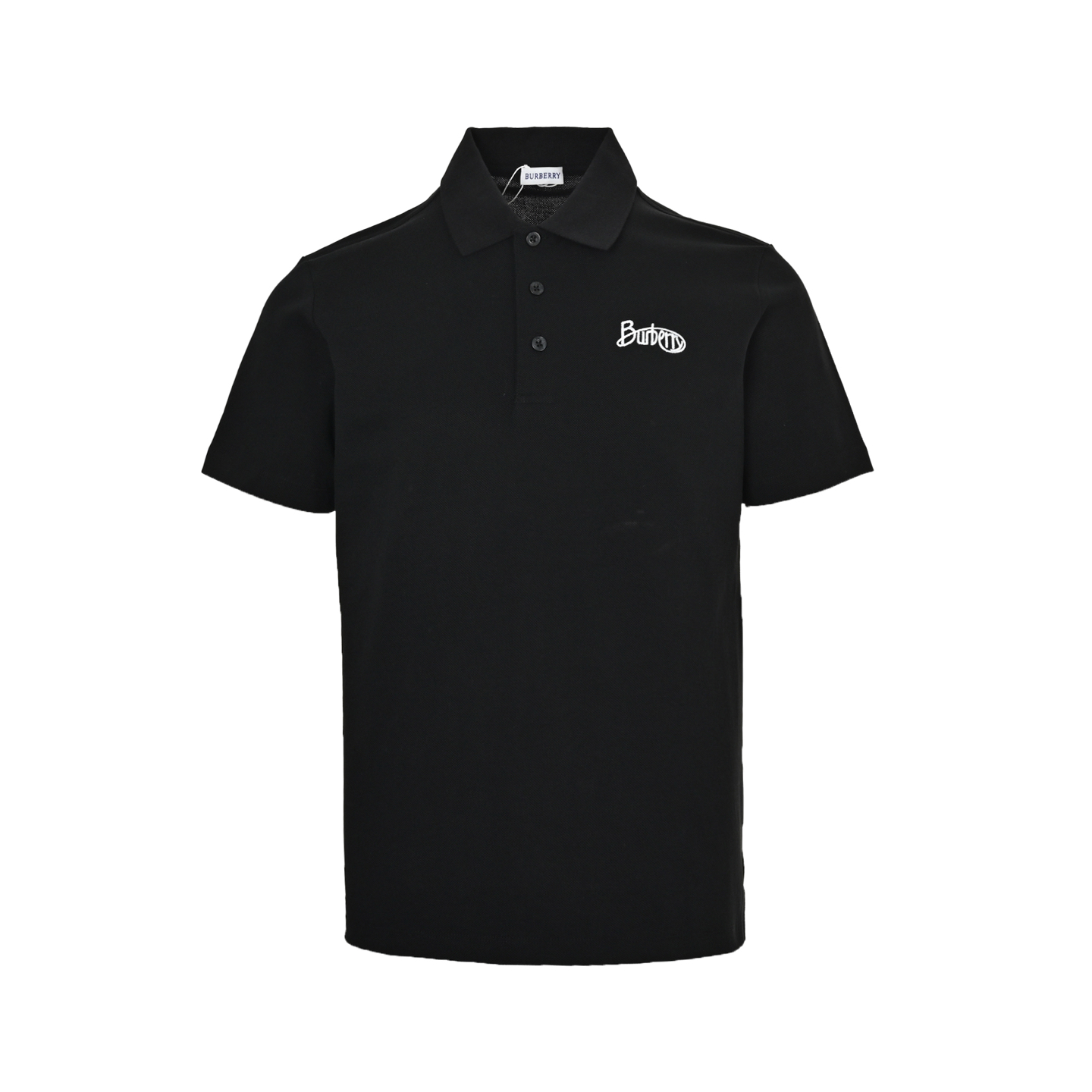 Burberry 25ss cursive lettering embroidered Polo short sleeve