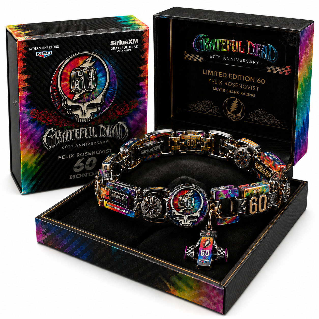 🌈 Died with Gratitude 60th Anniversary Racing Spirit Bracelet