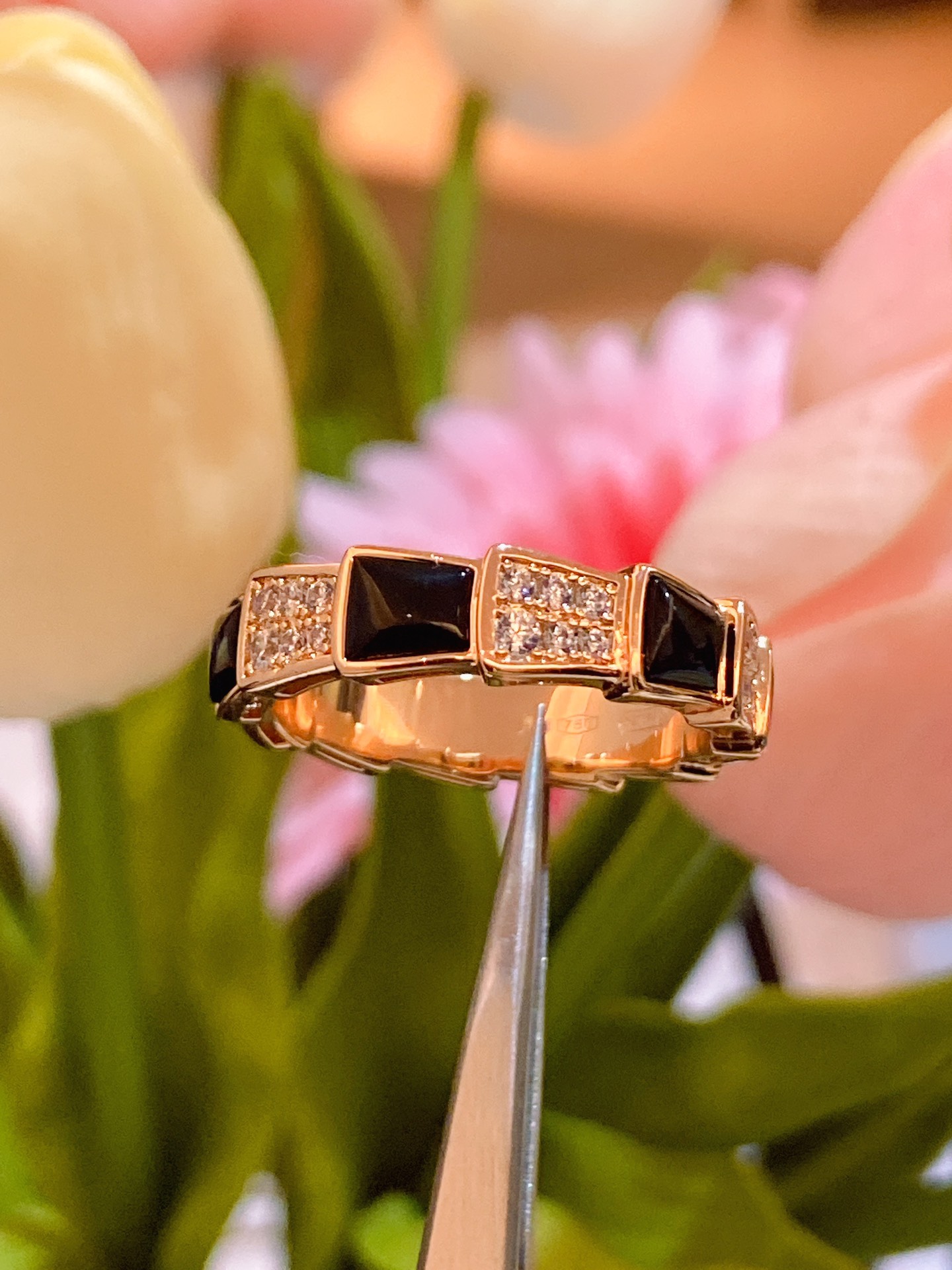 Bulgari White Mother of Pearl Ring