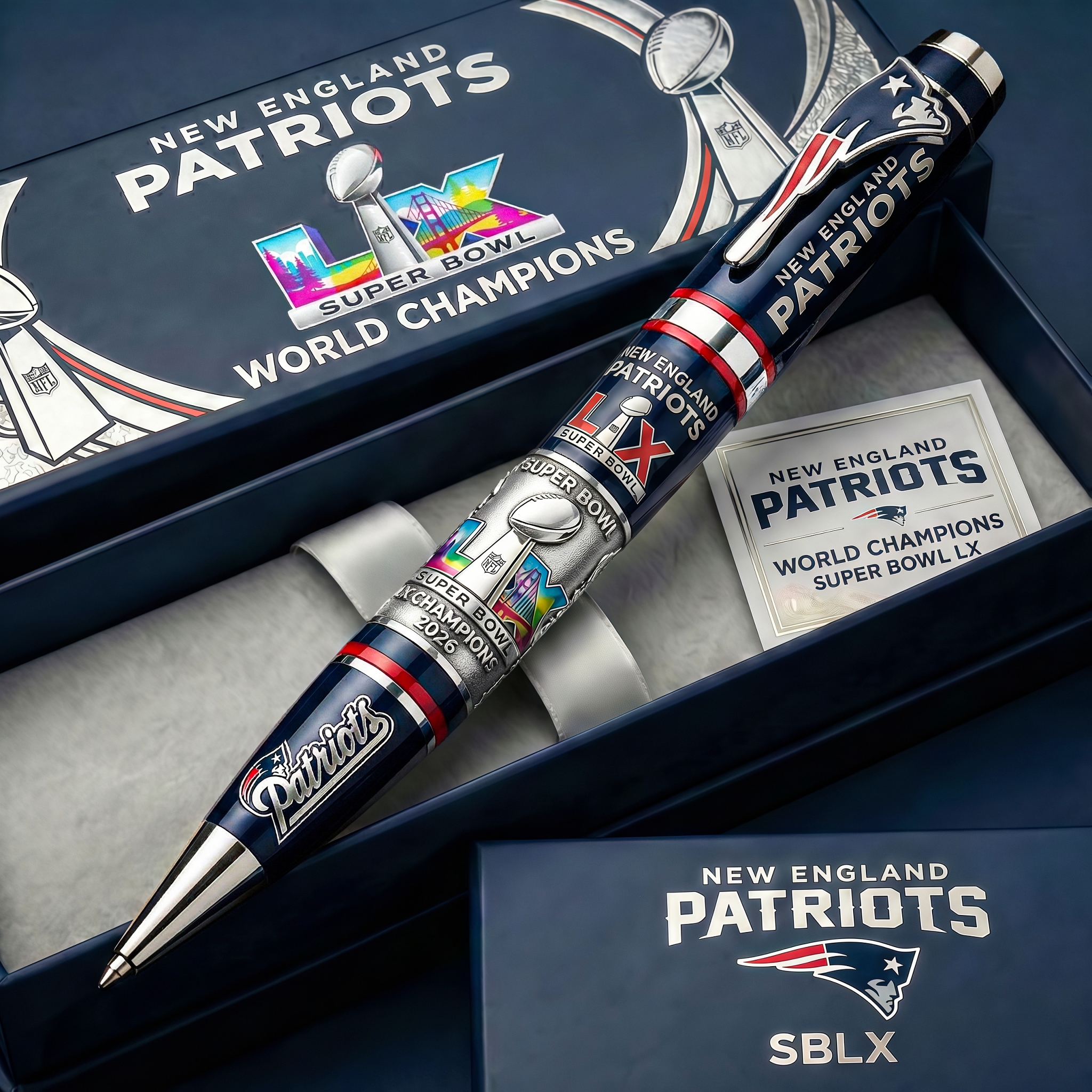 🏆New England Patriots – Super Bowl LX Champions Commemorative Pen ✍️