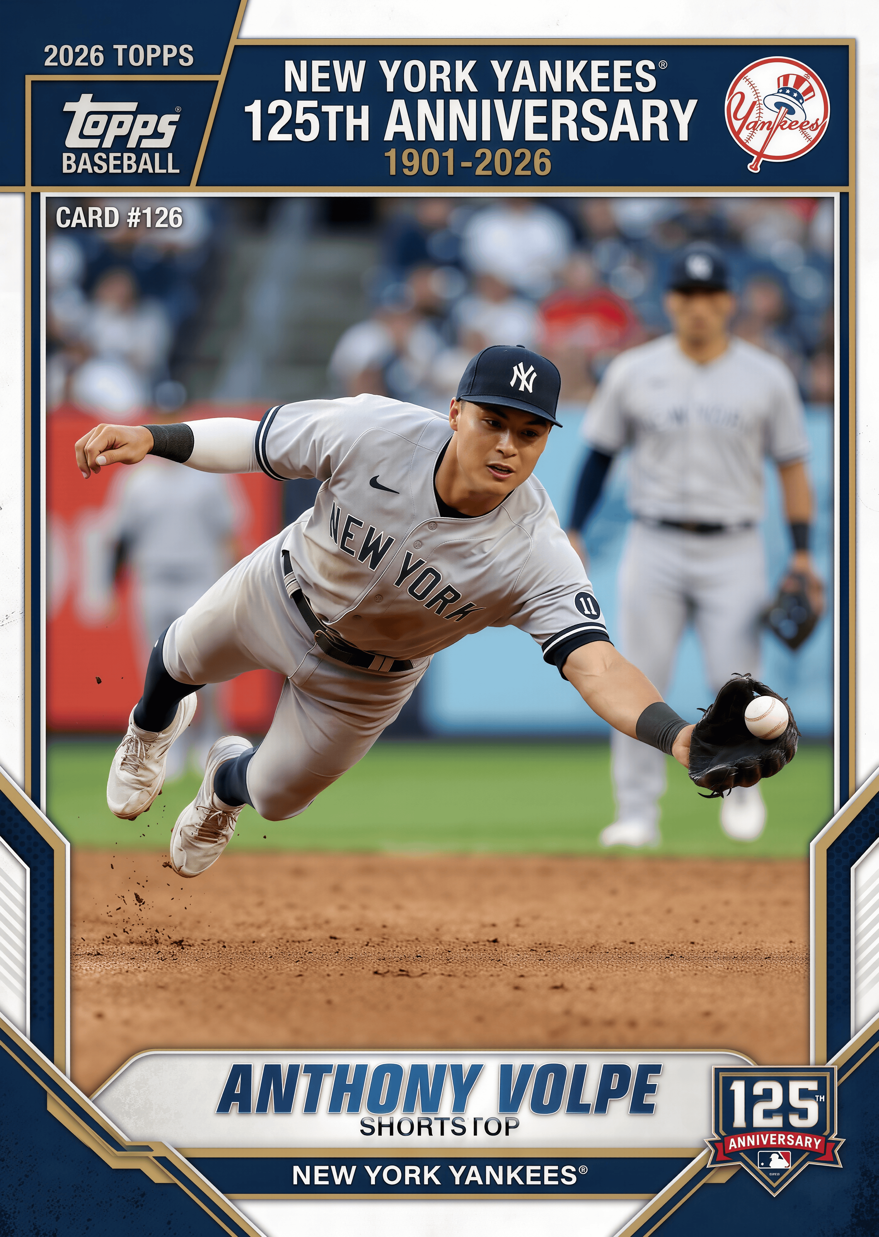 2026 New York Yankees 125th Anniversary Trading Cards Hobby Box
