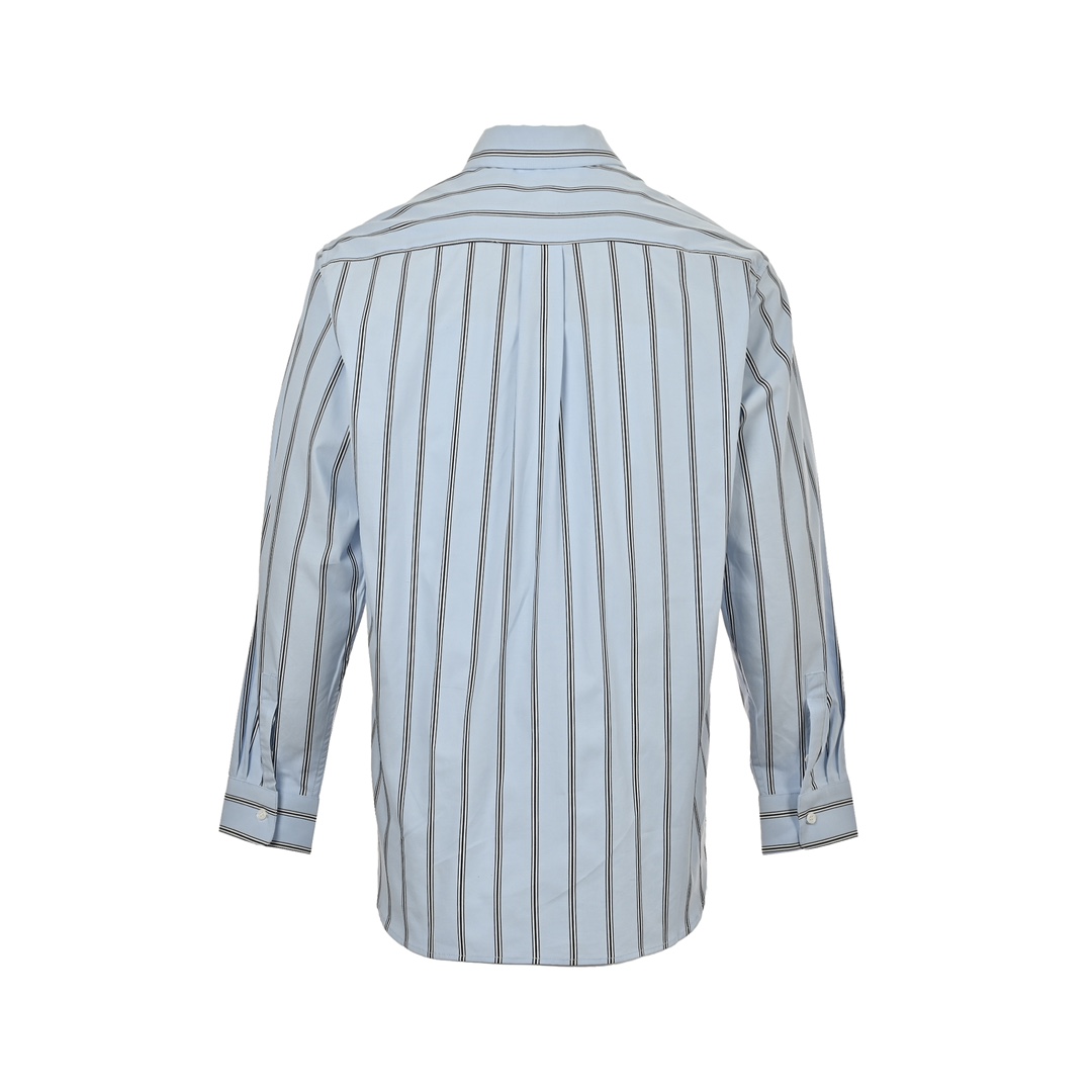 Dior 24Fw pocket embroidered striped shirt