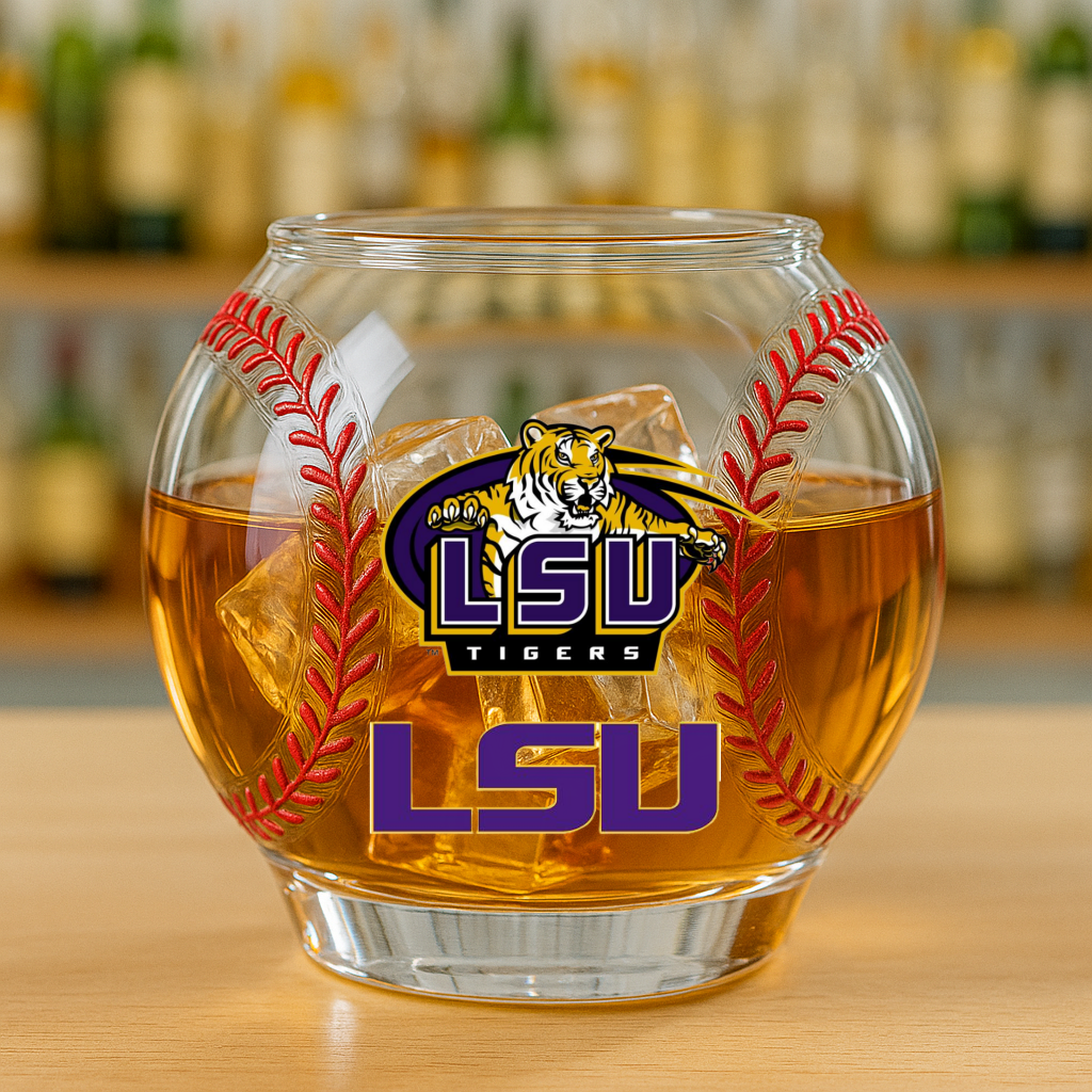 LSU Tigers 2025 NCAA Baseball National Champions Glass