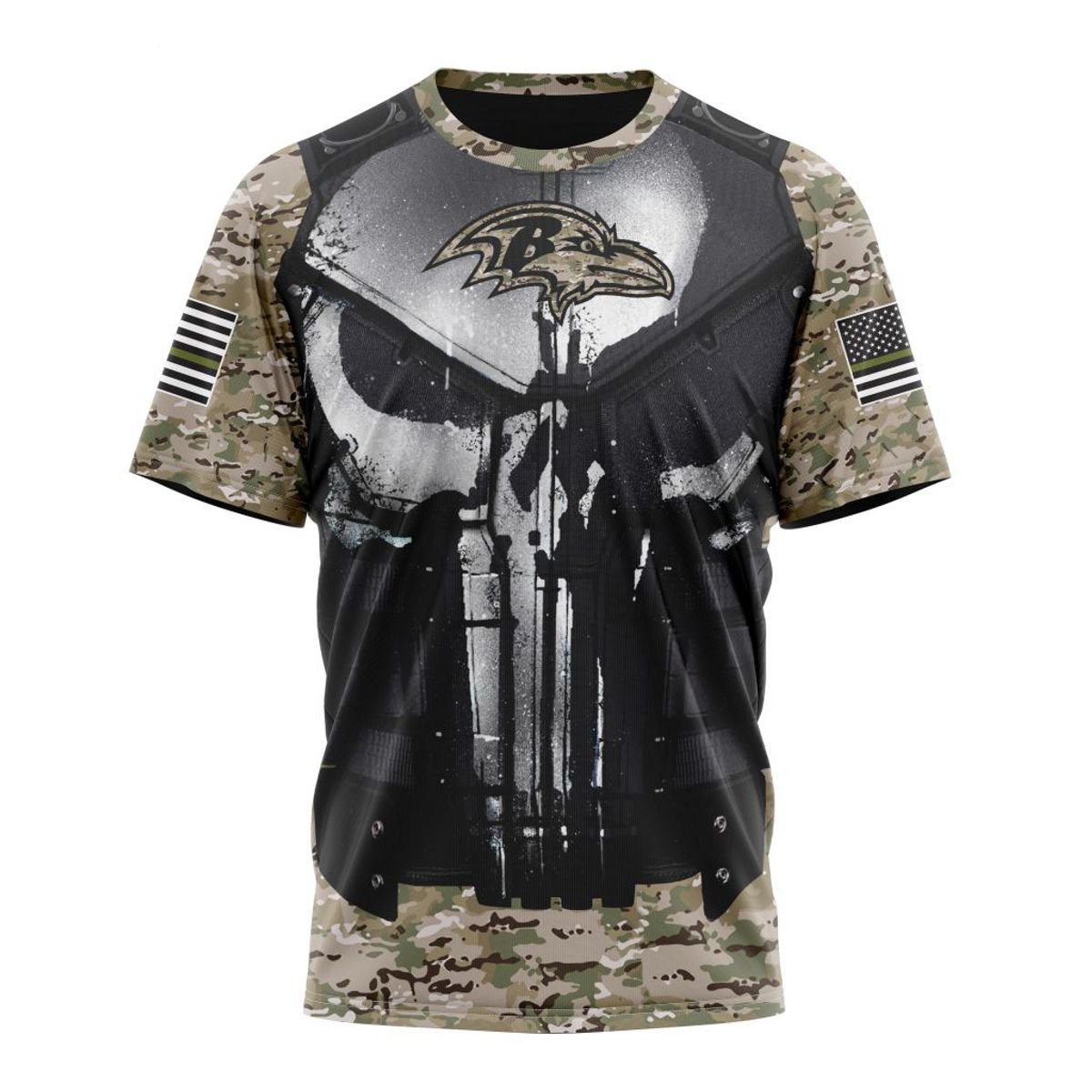 BALTIMORE RAVENS 3D HOODIE SPECIAL VETERAN KITS