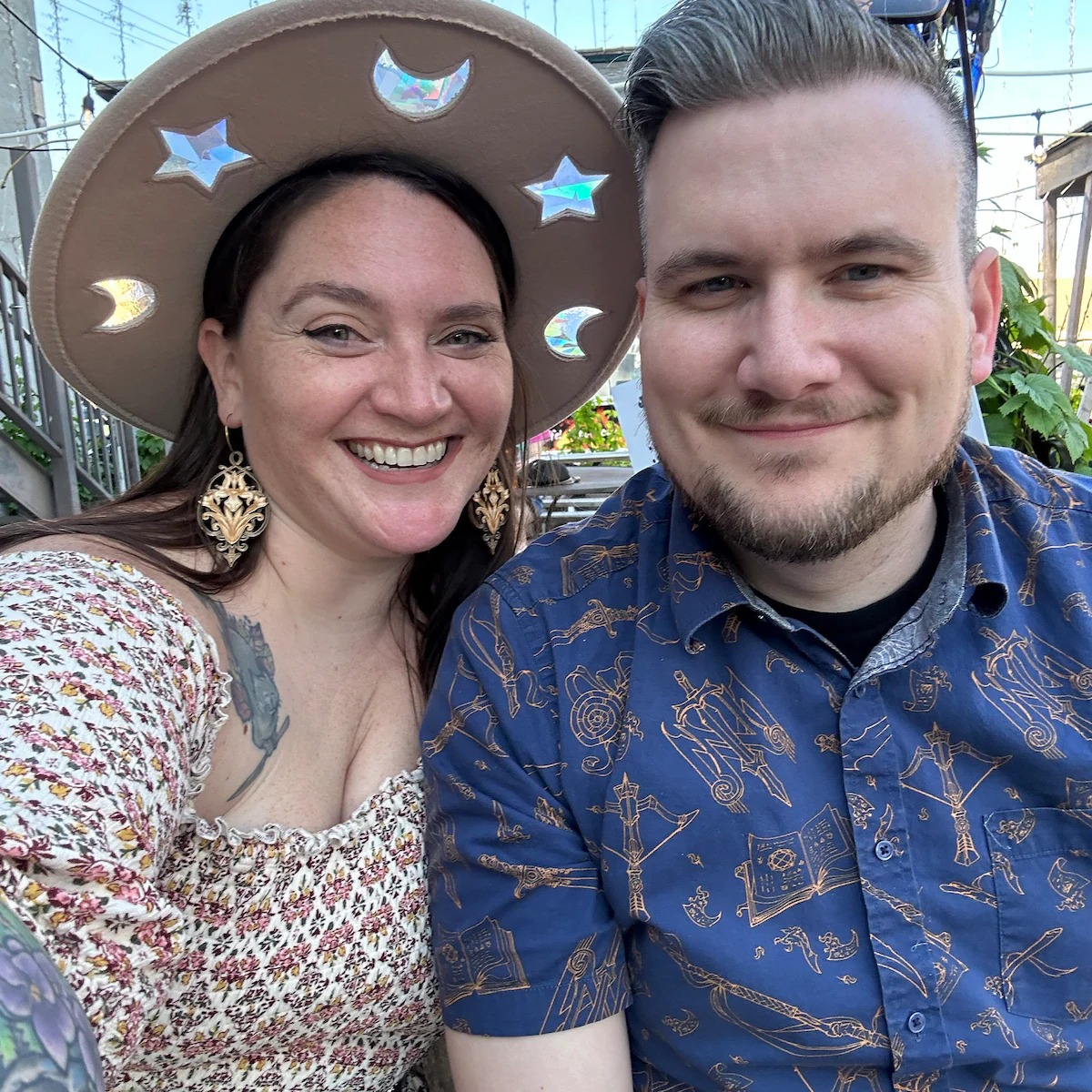 💥ON SALE💥Celestial Suncatcher Cosmic Cowgirl Straw Prism Hat