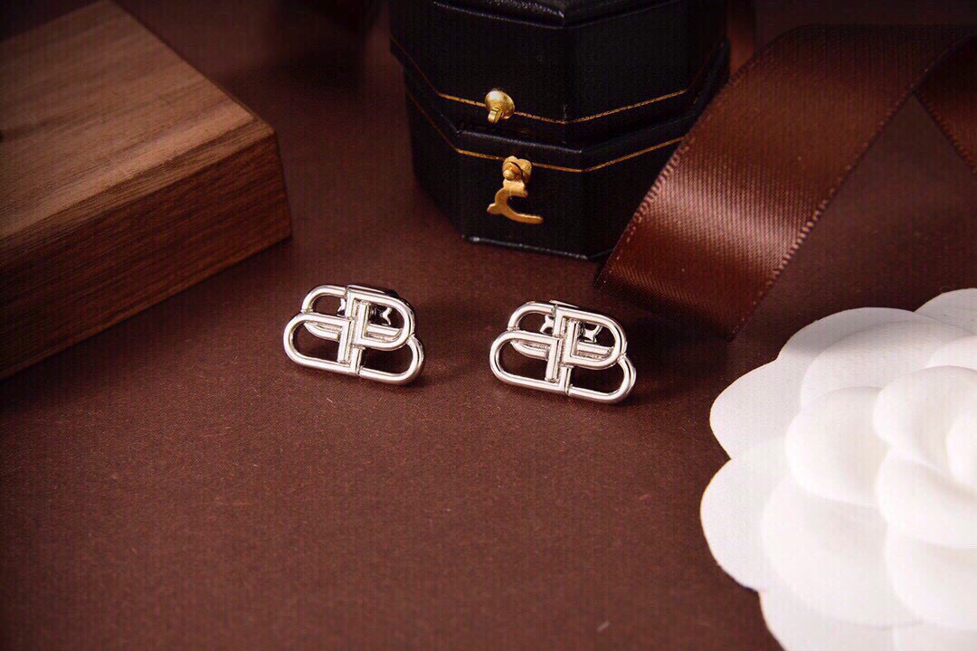 Balenciaga BB Stud Earrings