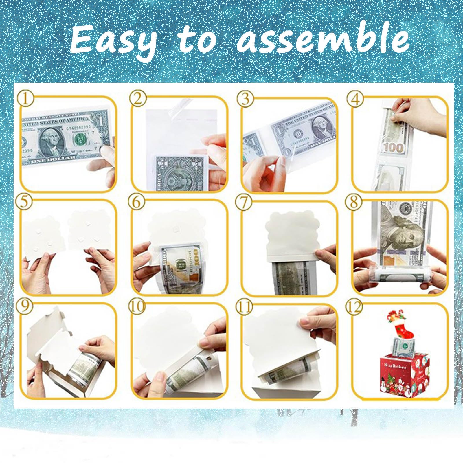 🎄Early Christmas Sale 49% OFF🎄Christmas Money Box for Cash Gift