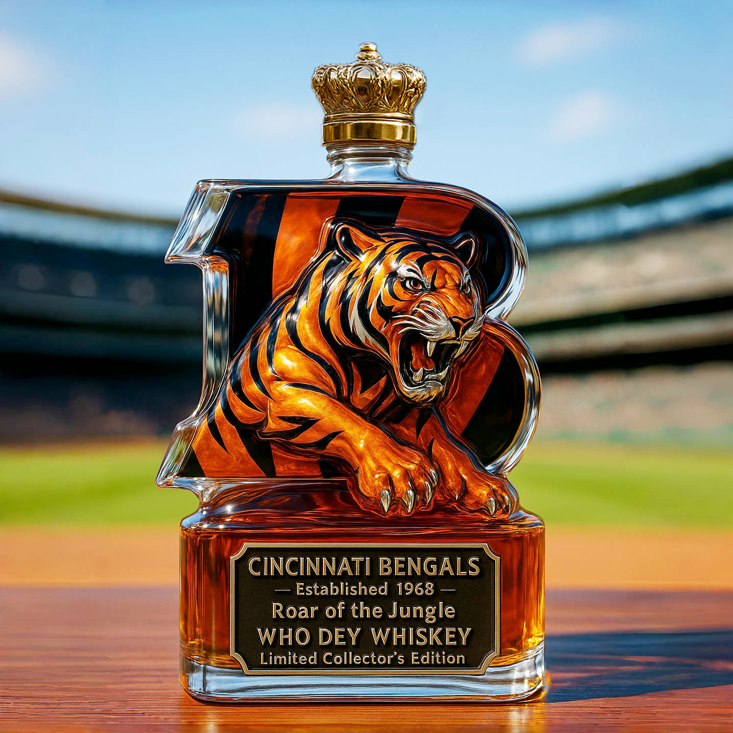 Cincinnati Bengals Limited-Edition Whiskey Bottle
