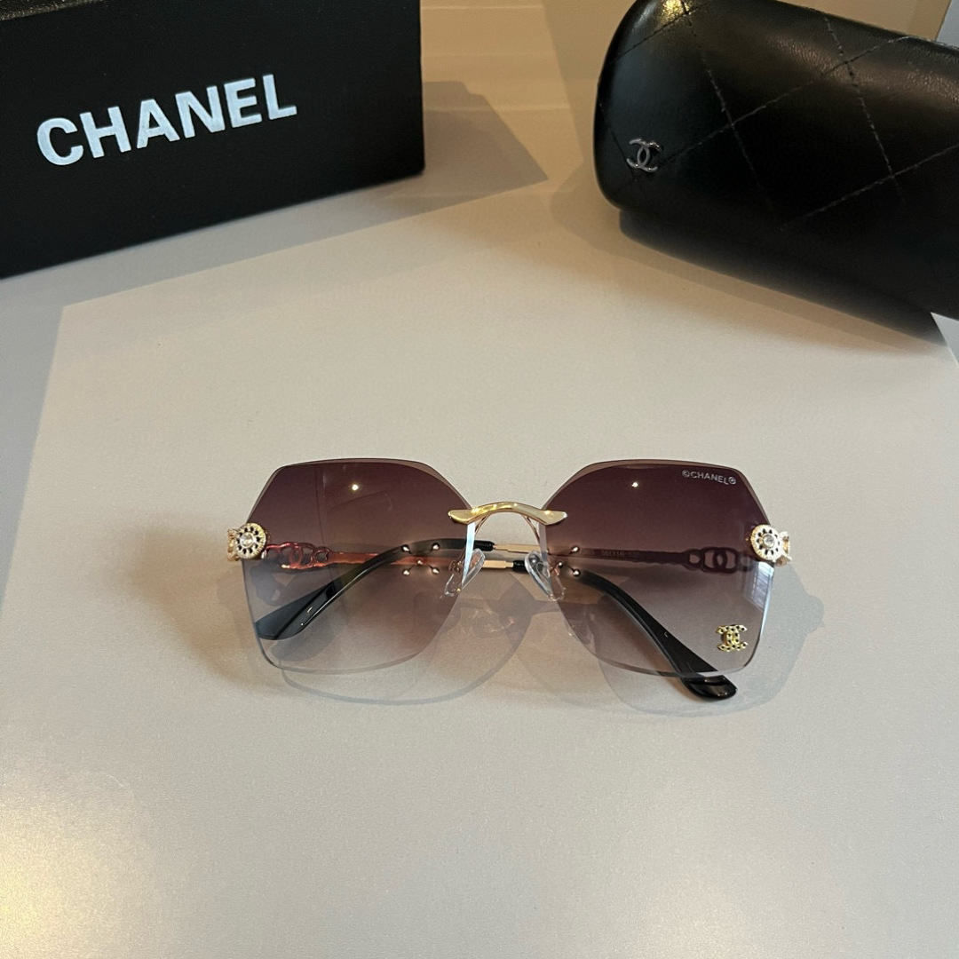 Chanel rimless sunglasses