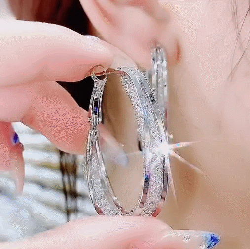 ✨New Year Special Offer✨Woven Mesh Oval Earrings