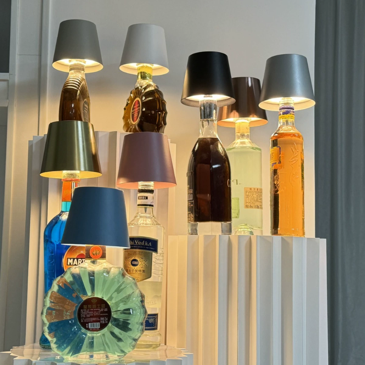 🔥Buy More Save More🔥🍾🍾Wireless Wine Bottle Lights-3 Color Temps, Type C Rechargeable