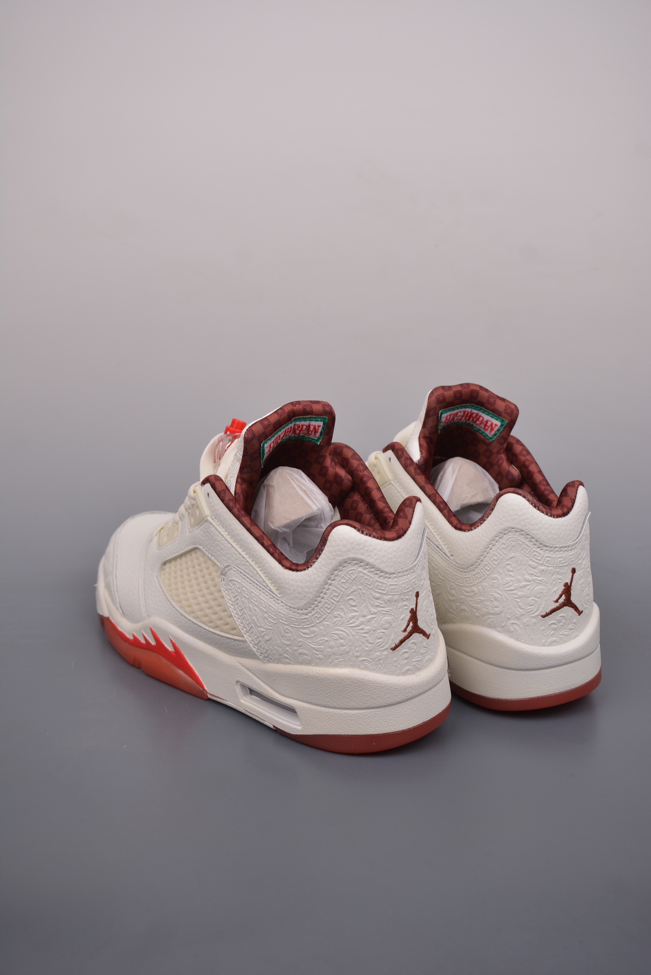 Nike Air Jordan Retro 5 Low El Grito Beige Green Red HF8833-100