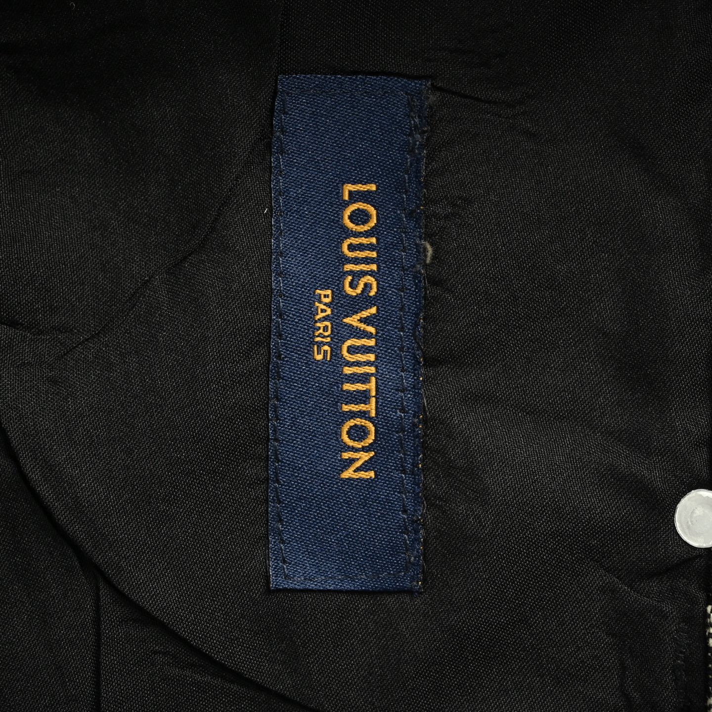 Louis Vuitton FA full-print pearl button monogram denim shorts