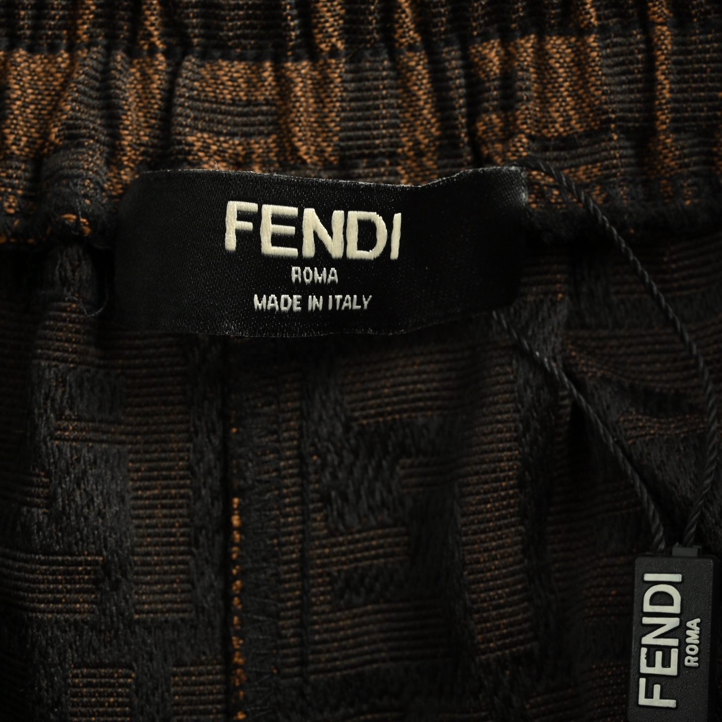 Fendi 25ss FF all-over jacquard eye embroidered shorts