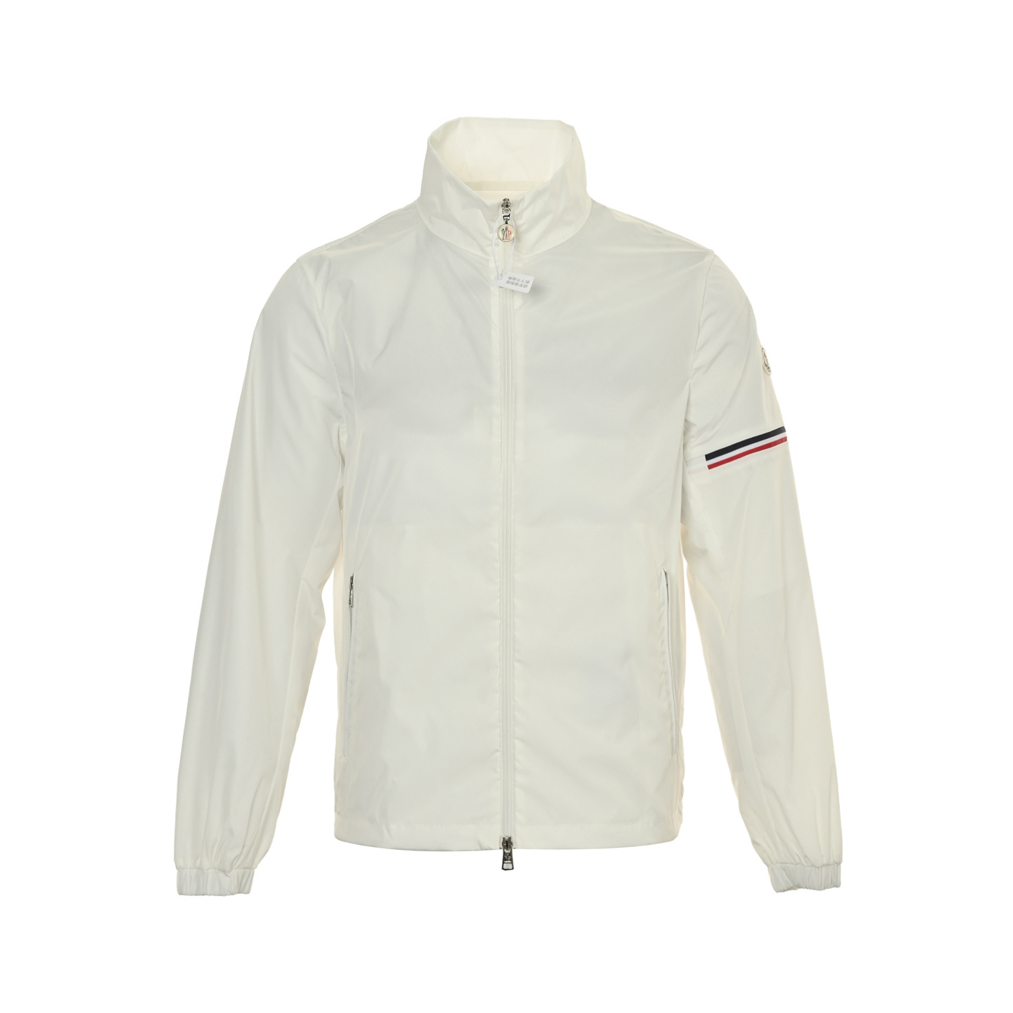 Moncler 25Fw nylon jacket with zipper pockets and sleeves