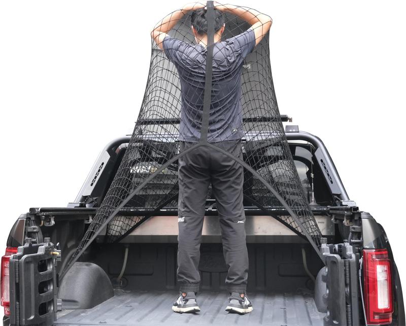 Simple Truck Bed Cargo Mesh Organizer