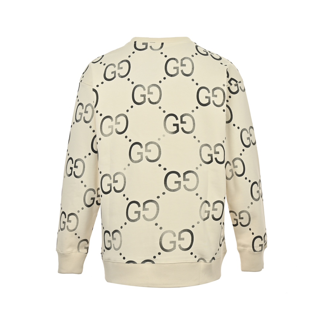 Gucci 24Fw Double G all-over print gradient crew neck sweatshirt