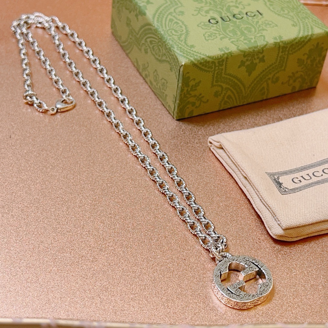 Gucci Anger Forest Series GG Hollow Chain Necklace
