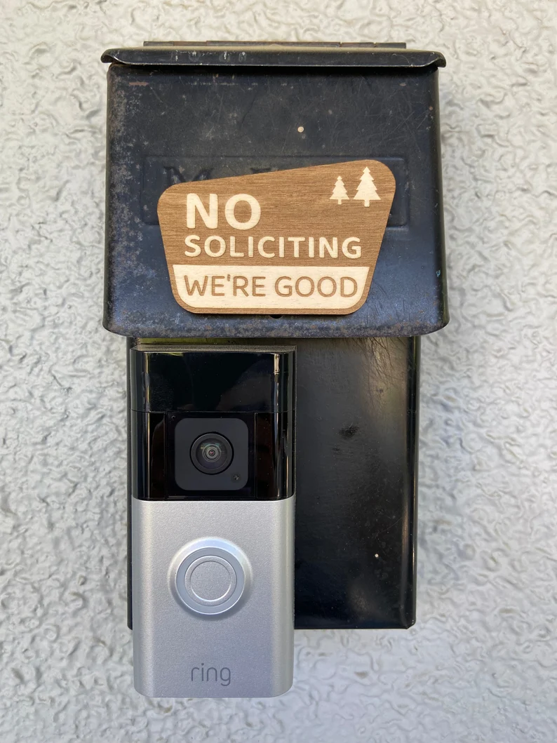 No Soliciting Sign