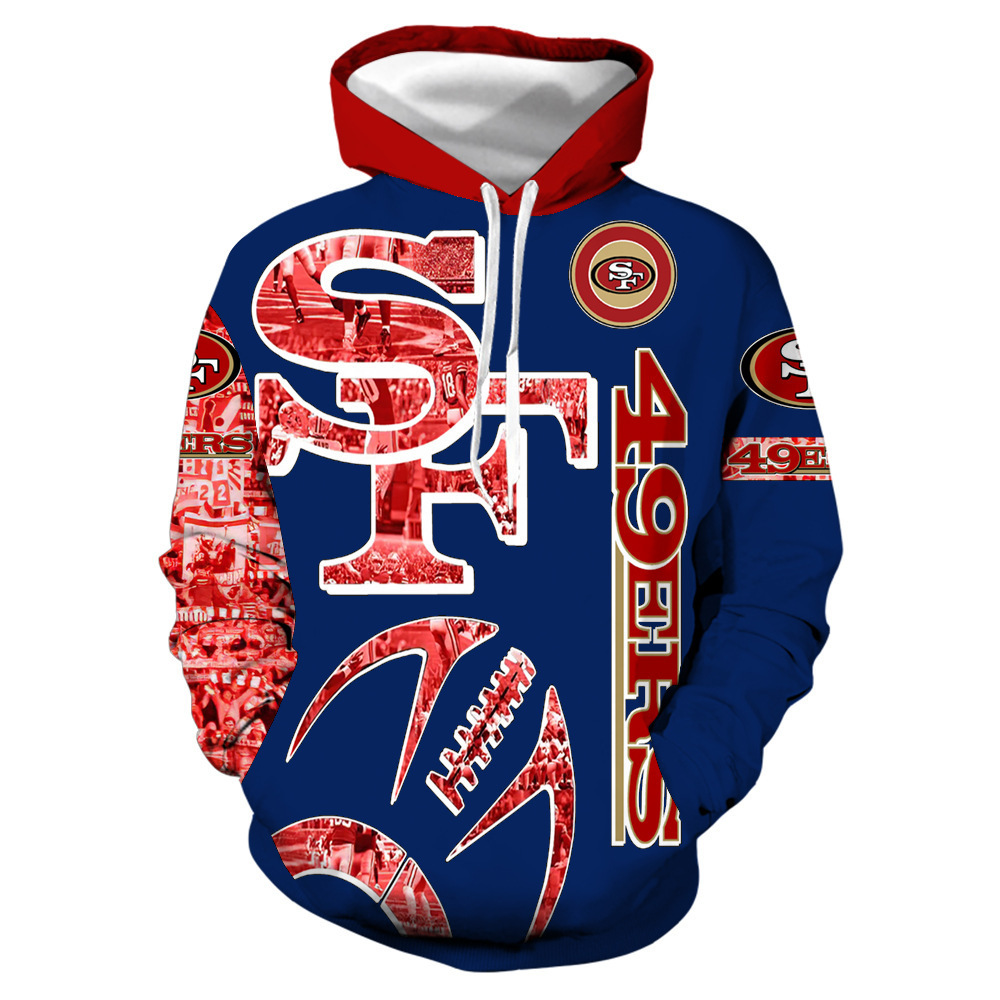 SAN FRANCISCO 49ERS 3D HOODIE SF2210