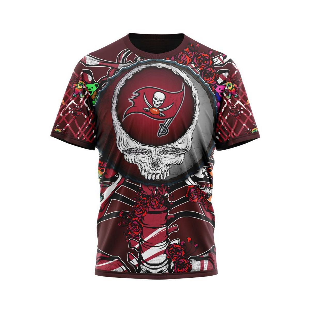 TAMPA BAY BUCCANEERS 3D HOODIE MIX GRATEFUL DEAD