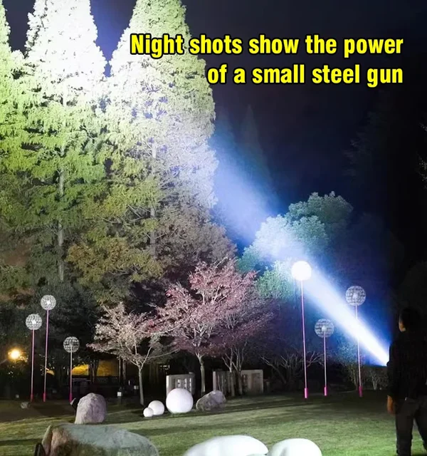 🔥German Three-eyed Monster Mini Flash Super Power Flashlight🌟（Special sale last day）