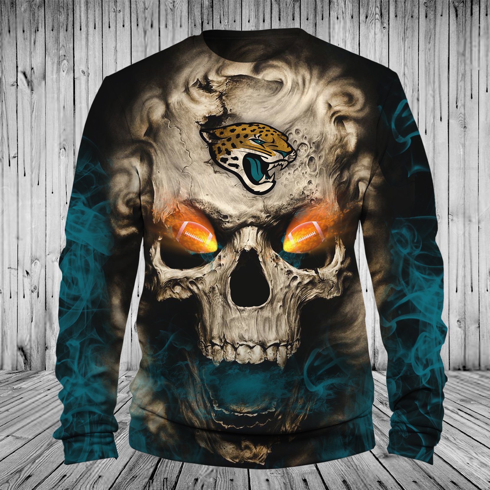 JAGUARS 3D HOODIE SKULL
