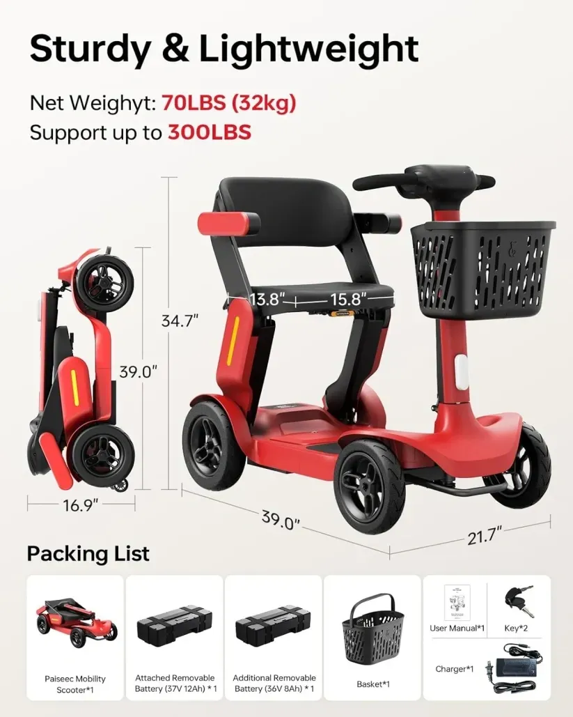 💥Clearance sale💥Folding Mobility Scooters for Seniors