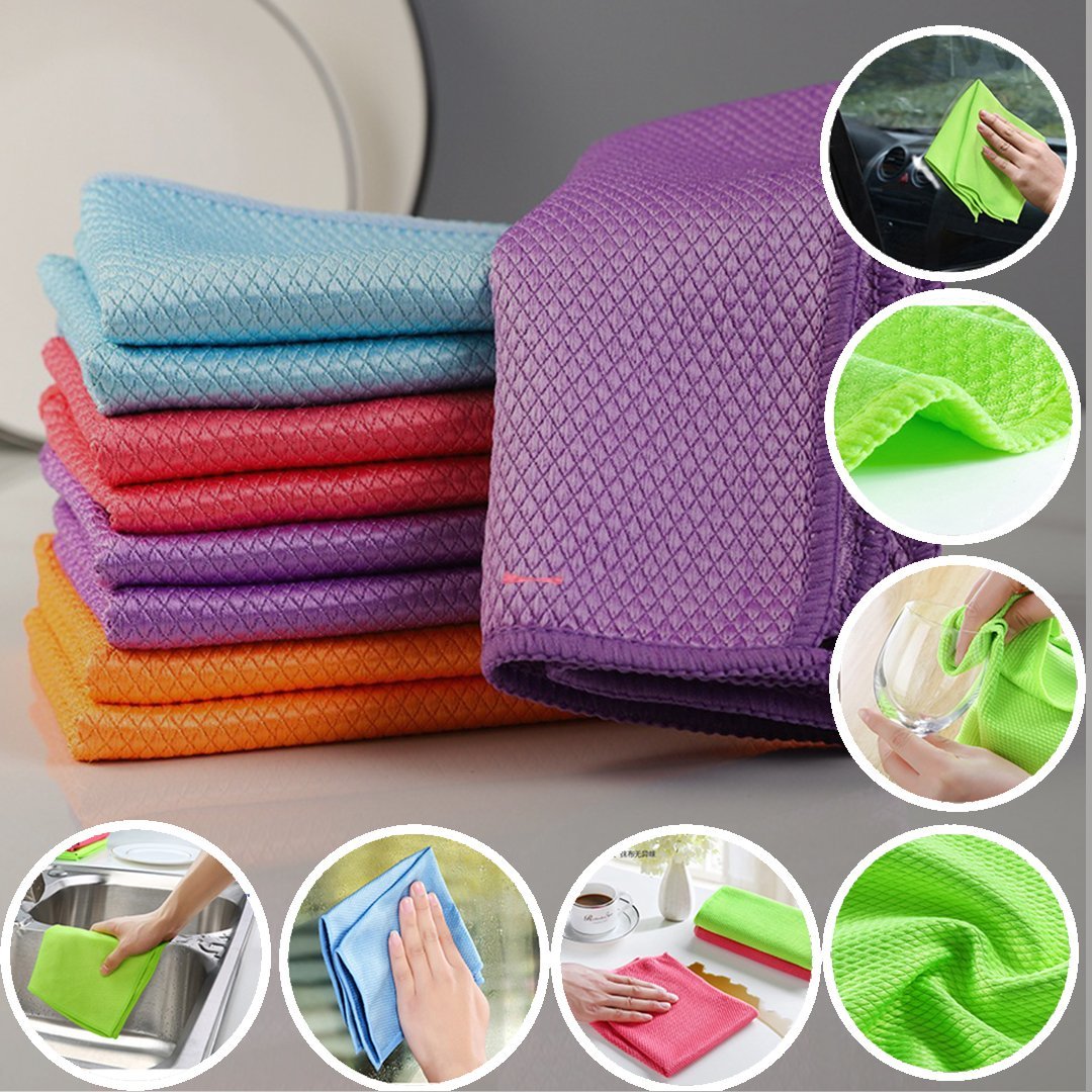 NanoScale™ Streak-Free Miracle Cleaning Cloths - Reusable