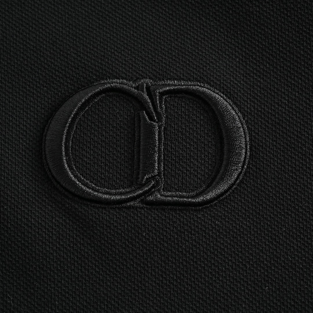 Dior 22ss embroidered CD letters Polo short sleeve