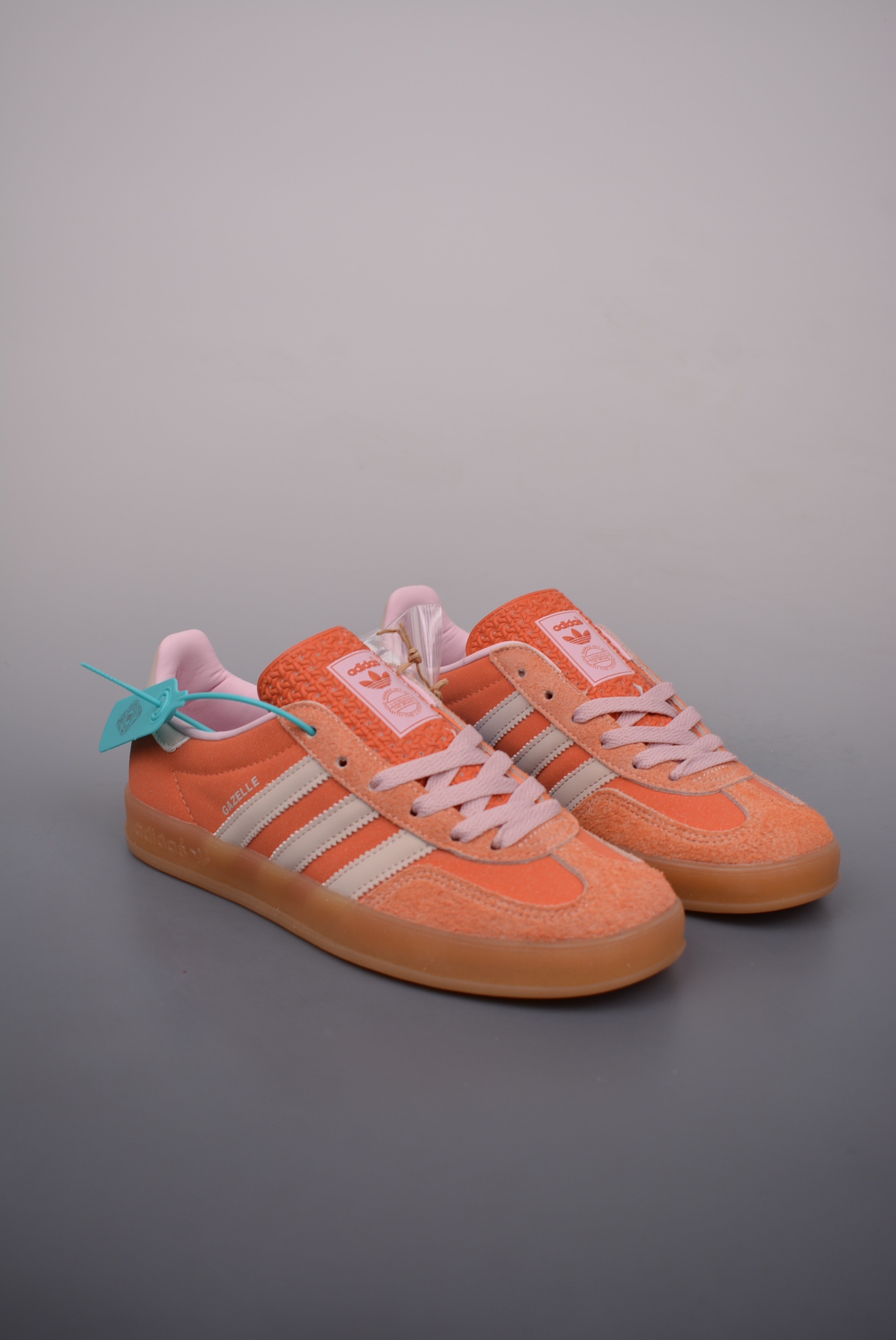 Adidas Gazelle Indoor Trainers Orange Pink IE2946