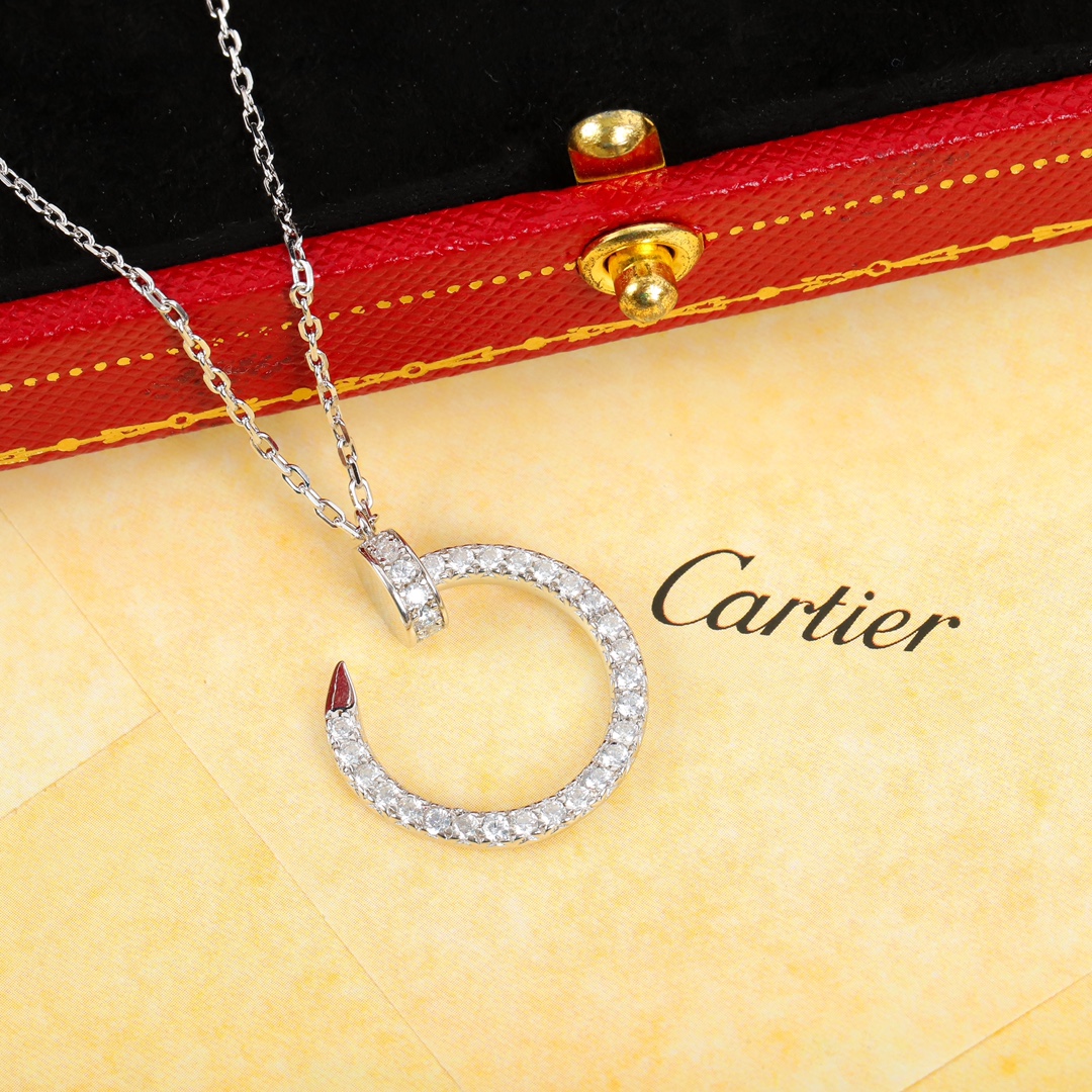 Cartier nail full diamond necklace