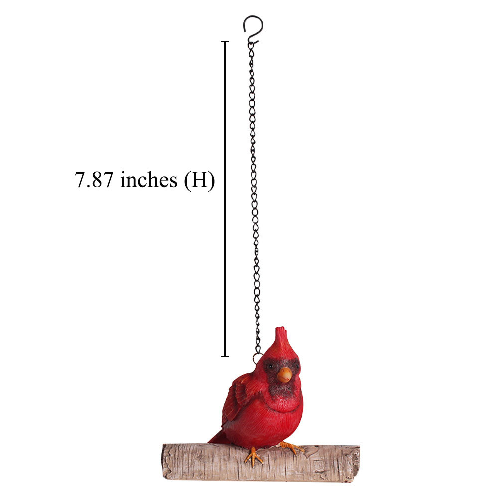 🔥Last Day Promotion-[SAVE 50% OFF]--Cardinal Bird Hanging On A Tree Statue Garden Peeker--BUY 2 GET FREE SHIPPING NOW