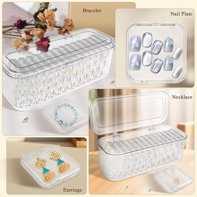 💍📿Acrylic Jewelry Storage Box📦📦（One storage box + 14 small jewelry boxes）