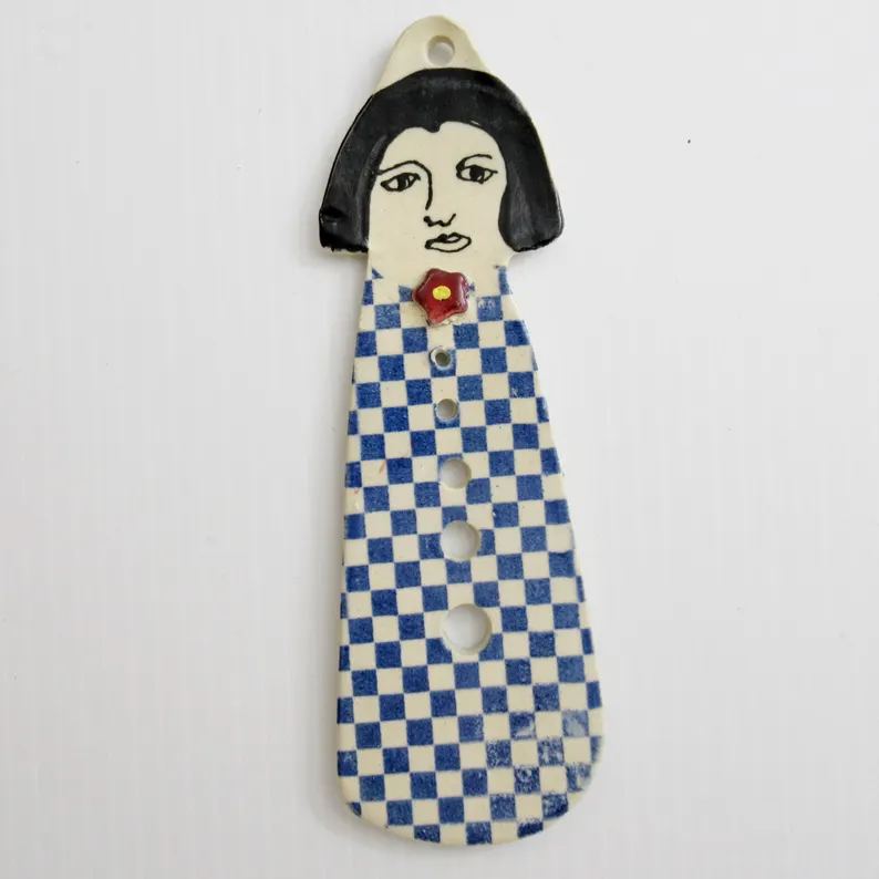 Whimsical Ceramic Herb Stripper,gift for Cook