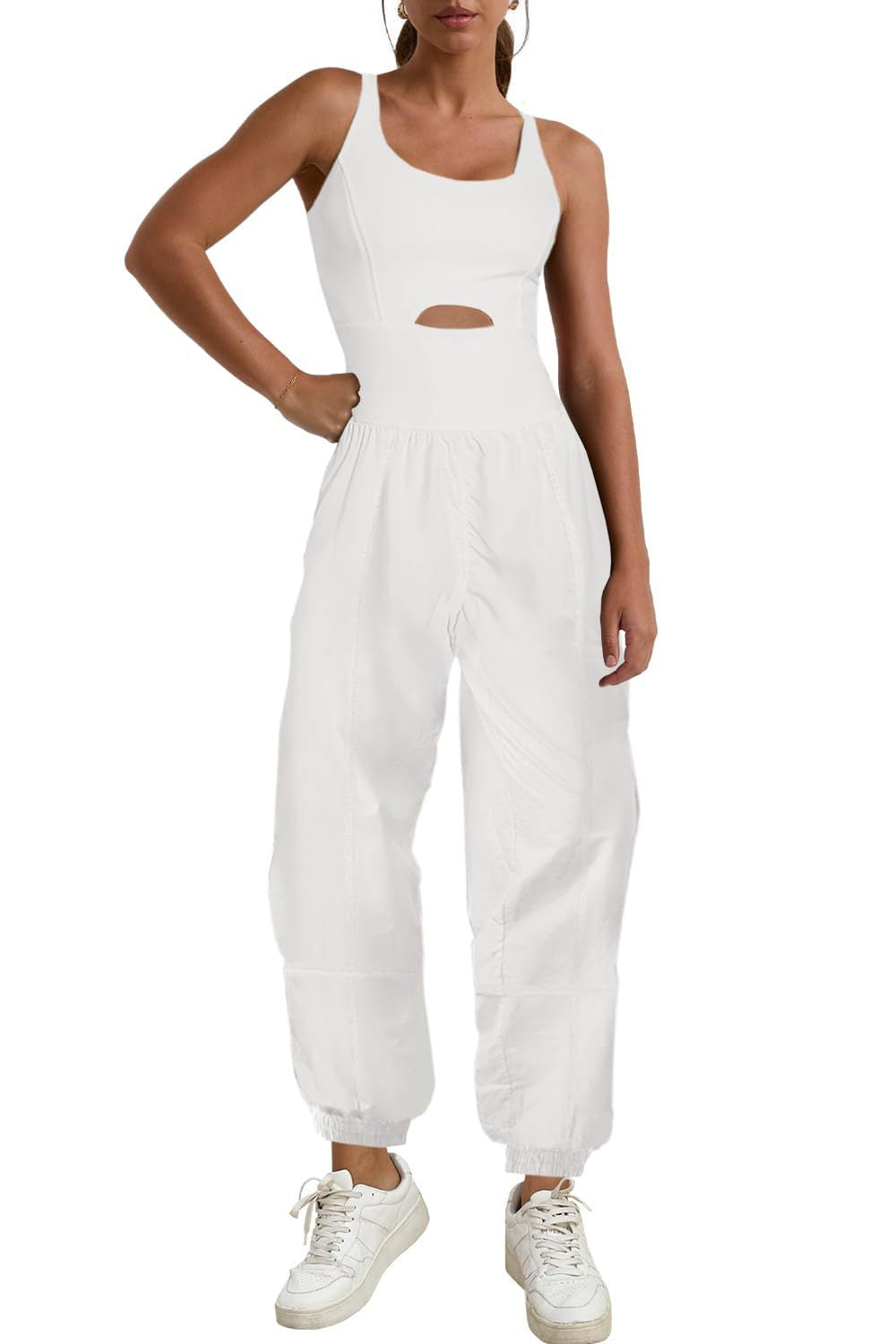Sleeveless Sports Suit Jumpsuit for Women