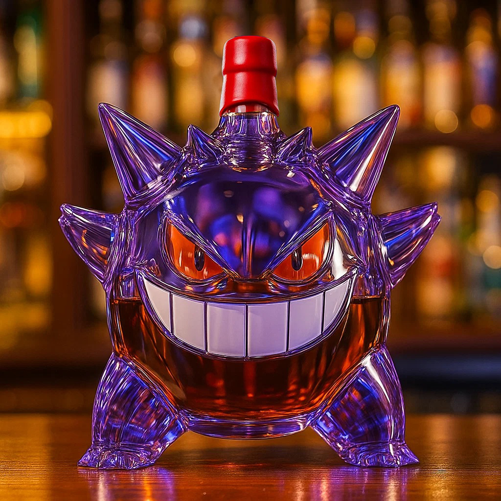 Gengar Limited Edition Whiskey Bottle
