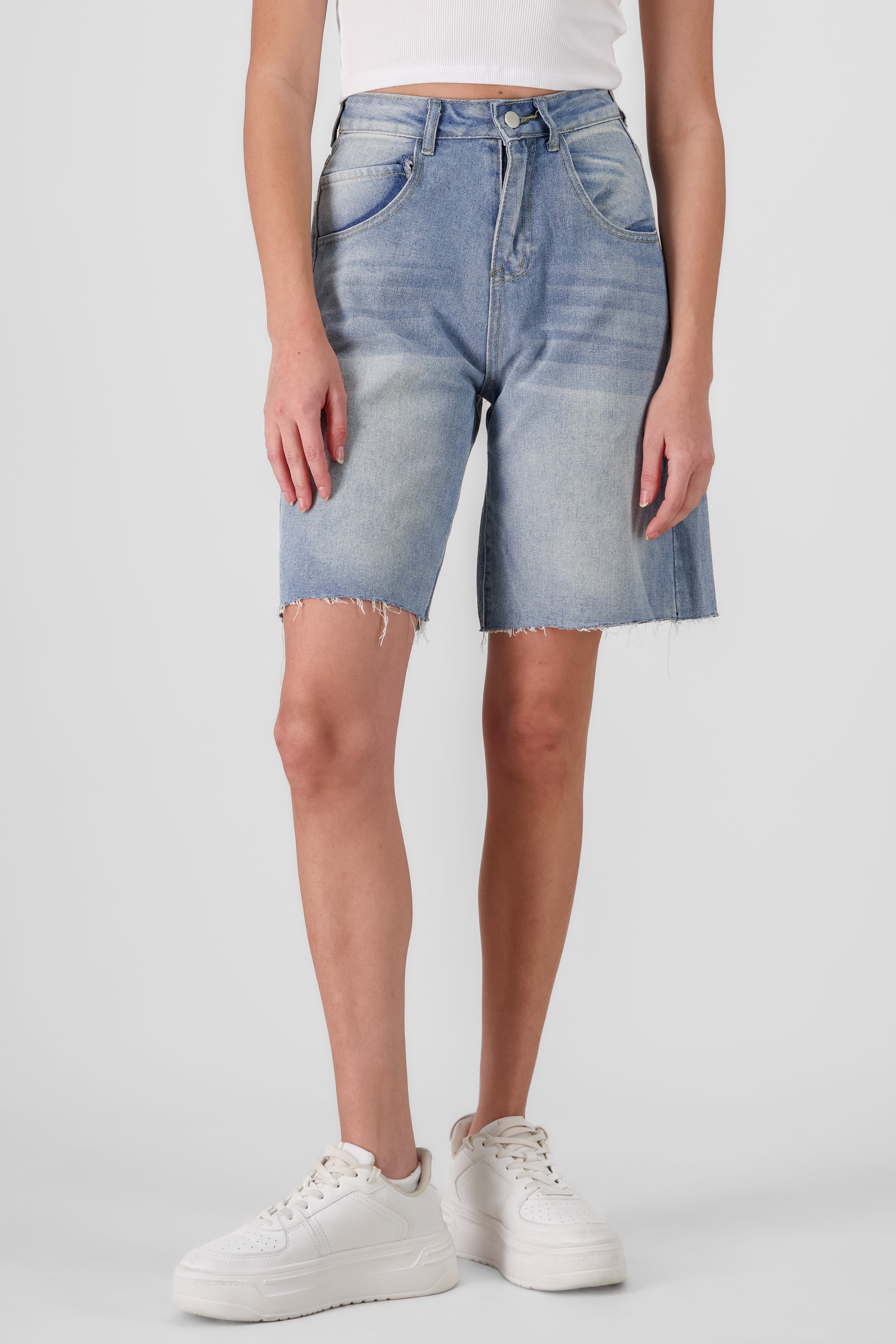 Denim Bermuda Shorts